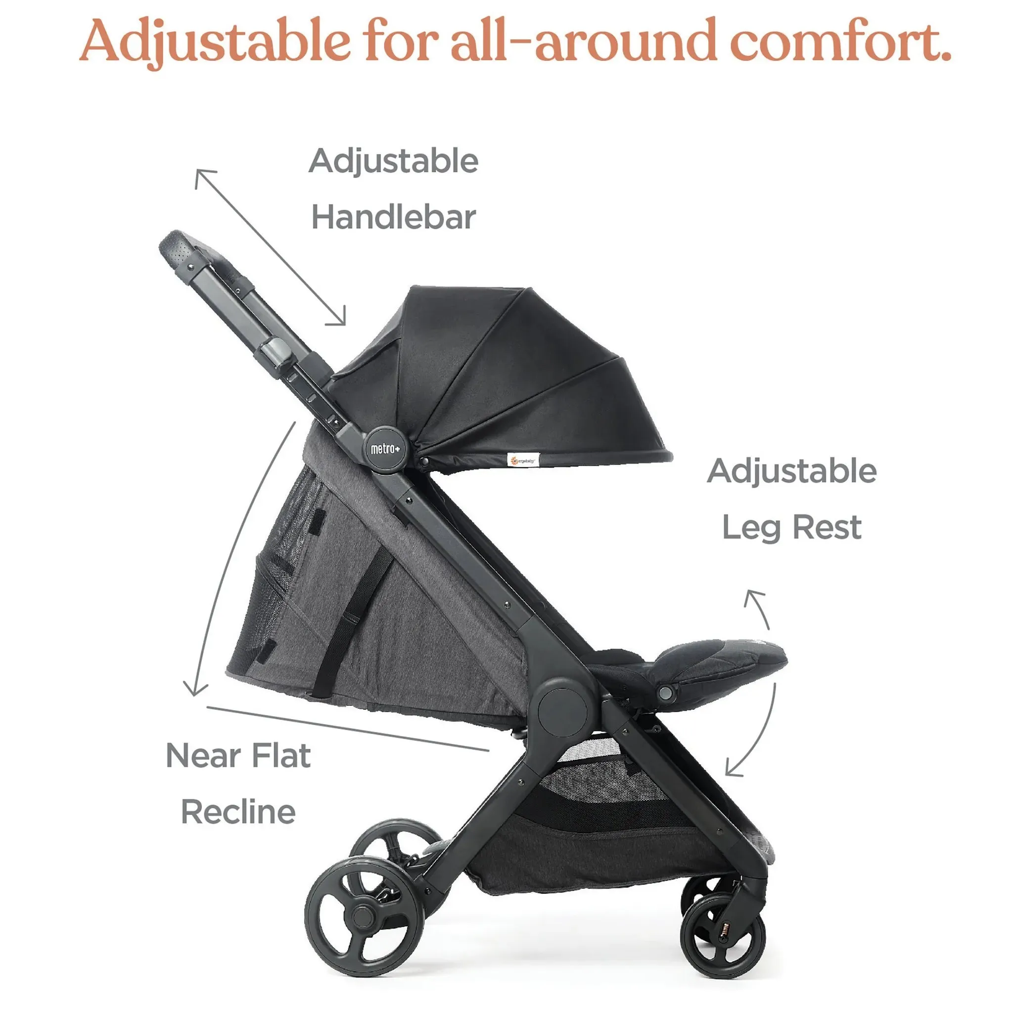 Metro  Compact City Stroller - Slate Grey