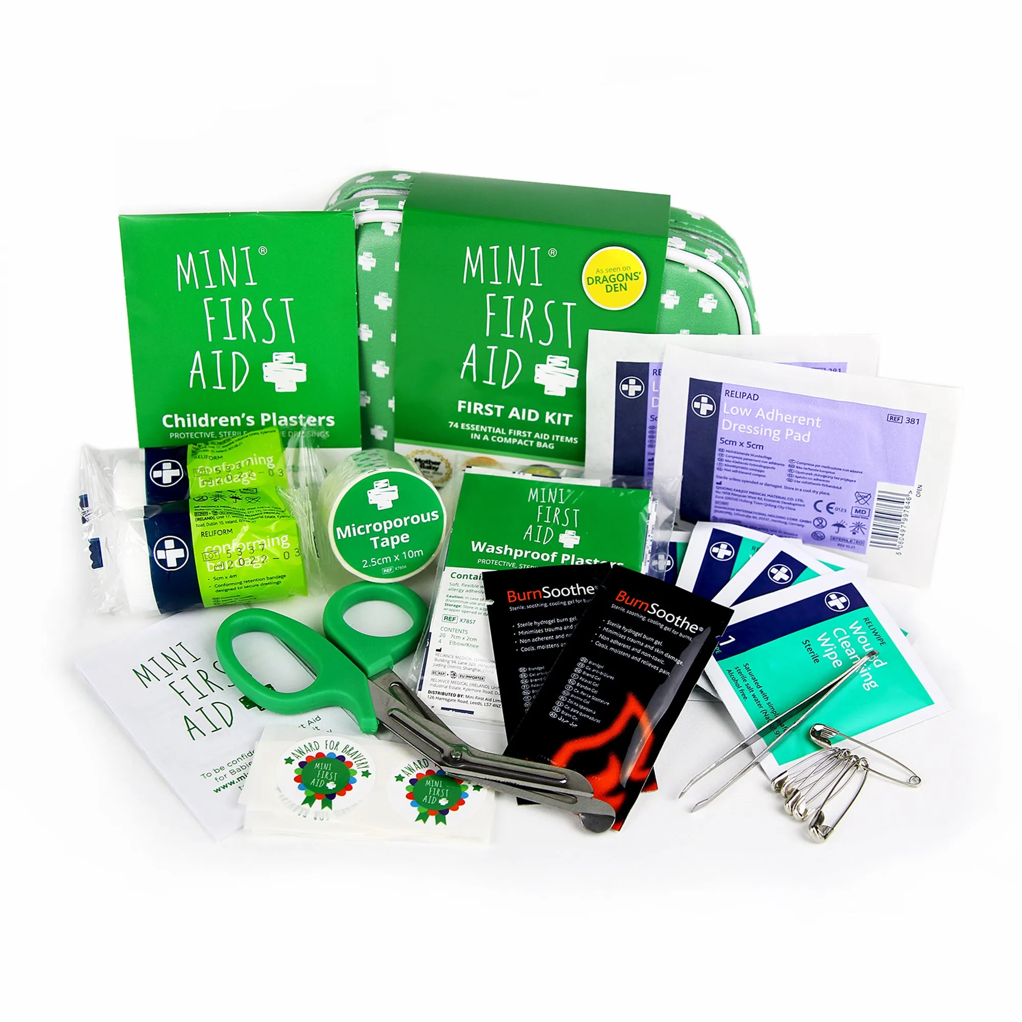 Mini First Aid Kit - 74 Items