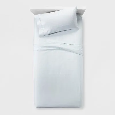 New - Performance Solid Sheet Set (California King) Morning Frost 400 Thread Count -