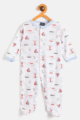 One Friday Infant Boys Set of 2 Printed Pure Cotton Romper