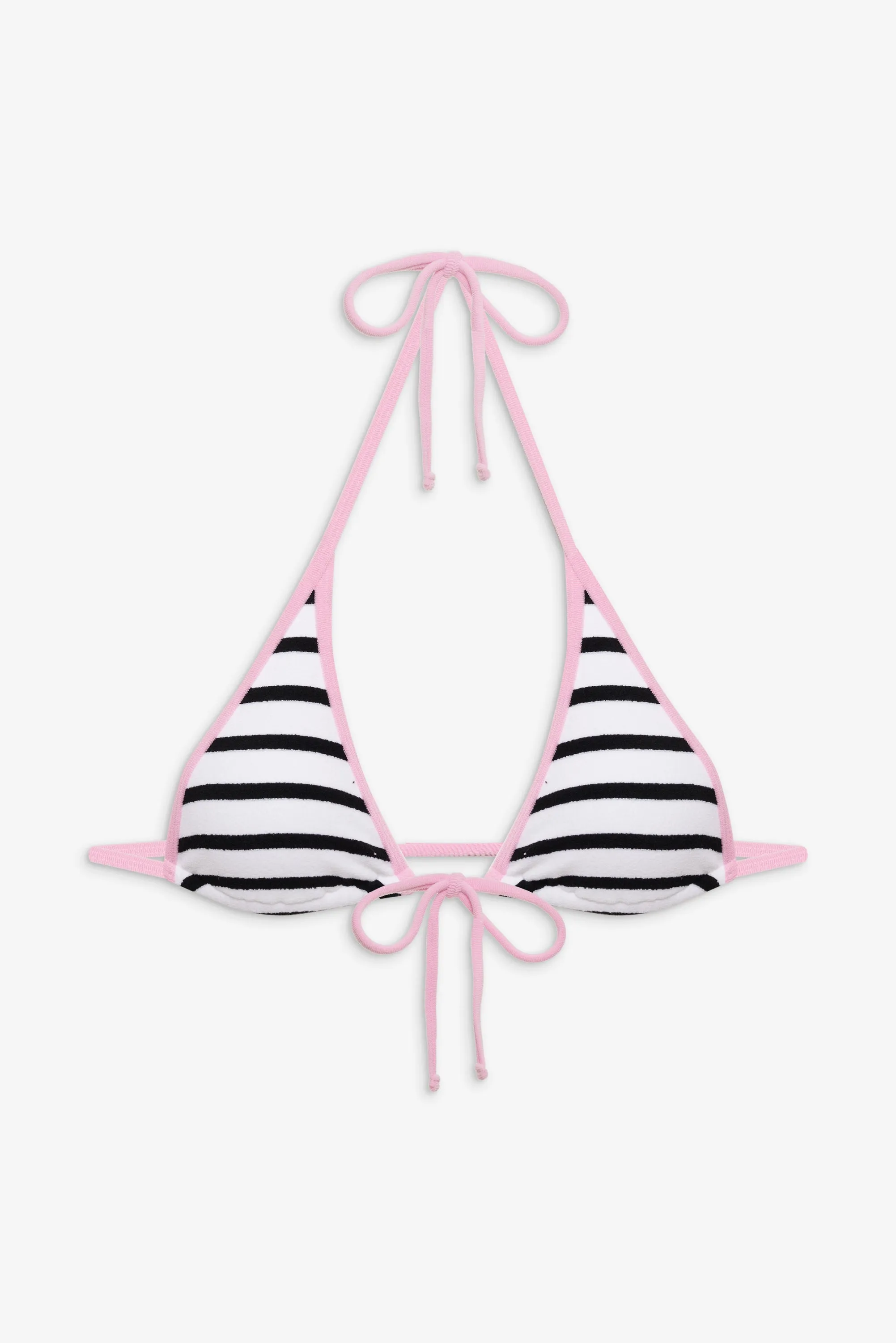 Paradise Micro Halter Bikini Top - Vintage Stripe