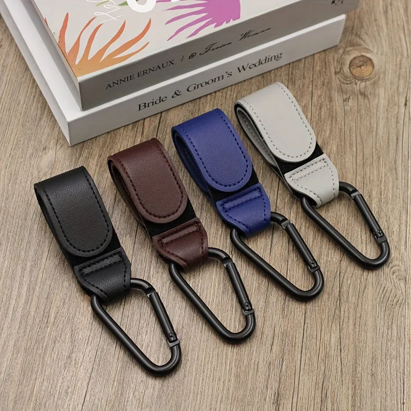 Premium Vegan Leather Stroller Hooks Perfect Gift for Holidays