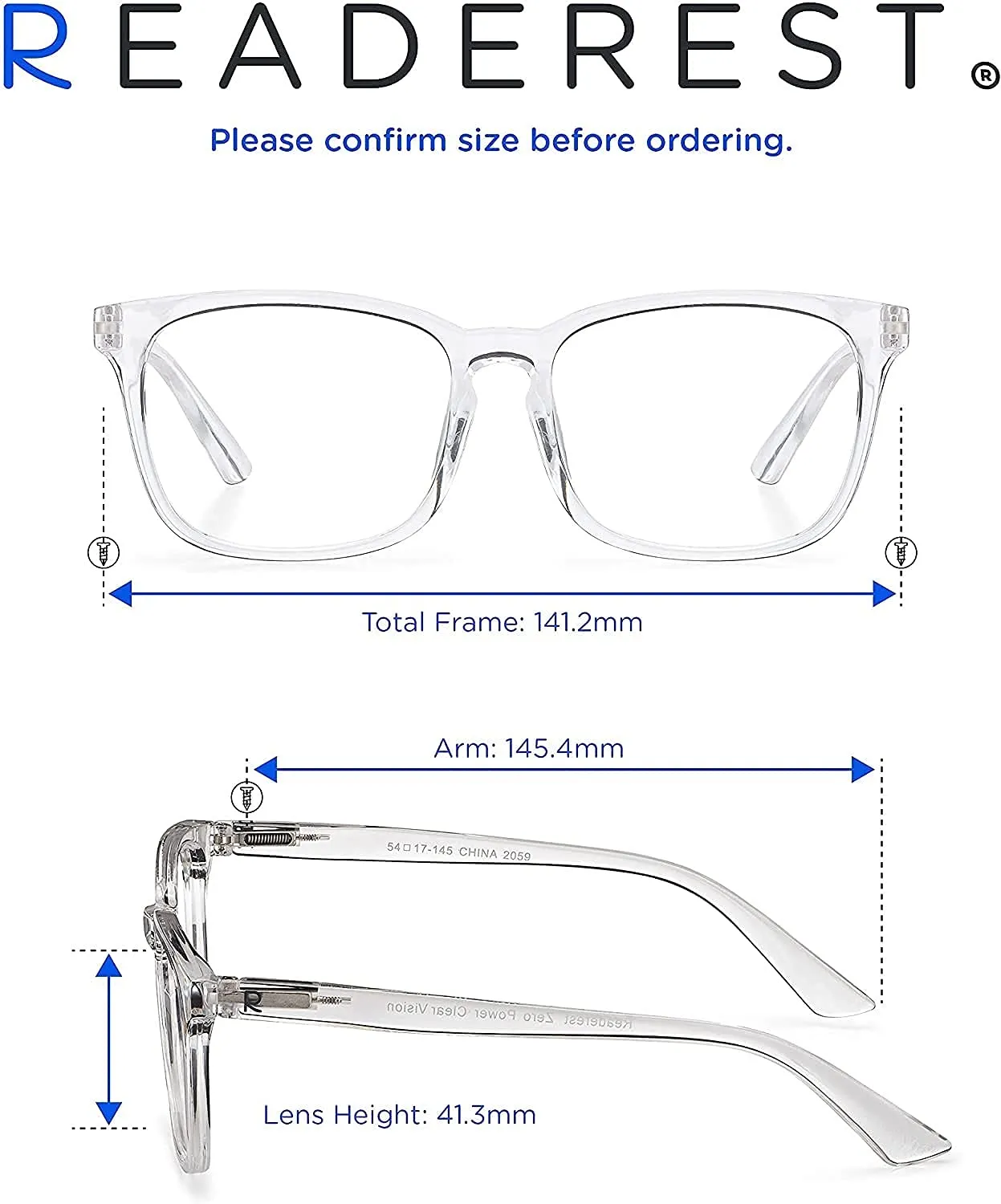 Readerest blue-light-blocking-reading-glasses-clear-1-00-magnification