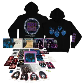 Rock and Roll Hell Black Hoodie   Creatures Of The Night 40th Anniversary 9LP Super Deluxe (Limited Edition 180g Black Vinyl) Bundle