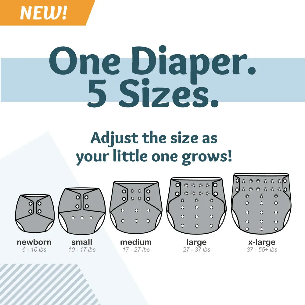 Rumparooz AWJ G3 One Size Pocket Cloth Diaper - Billy