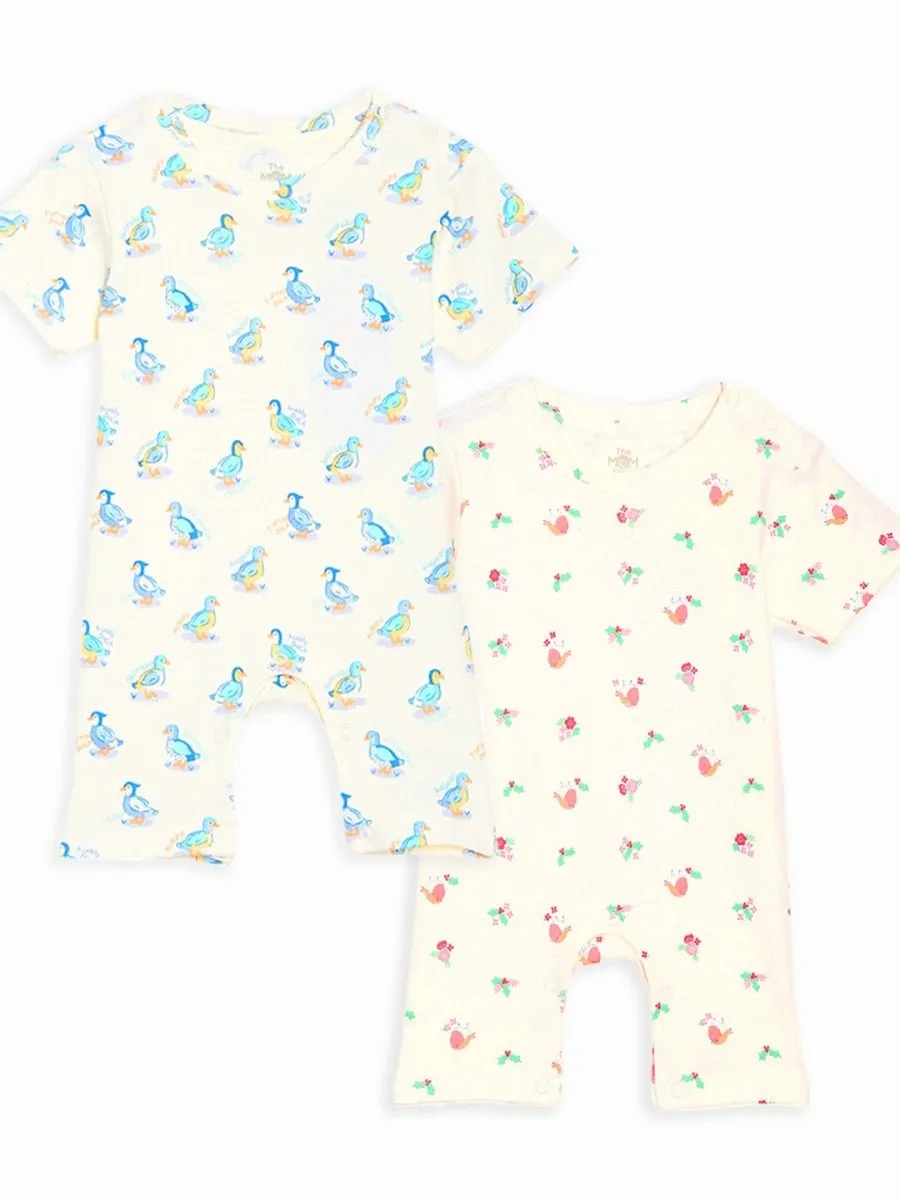 Shorts Romper Combo of 2: Duck Tales-Birdie & Blossom