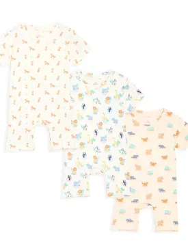 Shorts Romper Combo of 3: Animal Adventure-Woodland-Fantastic Fox