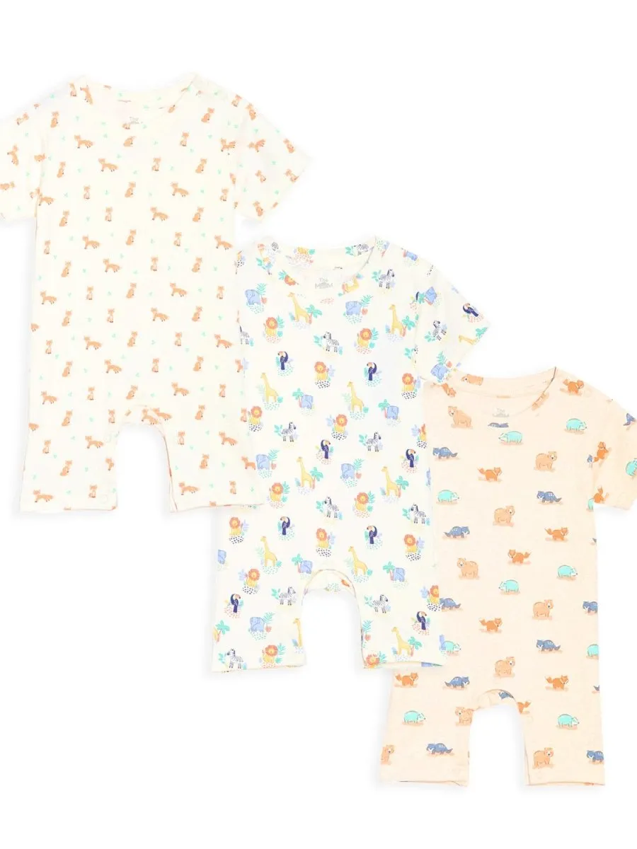 Shorts Romper Combo of 3: Animal Adventure-Woodland-Fantastic Fox