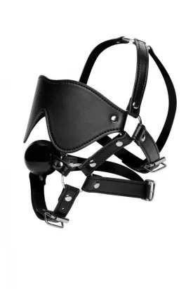 Strict Blindfold Harness and Ball Gag