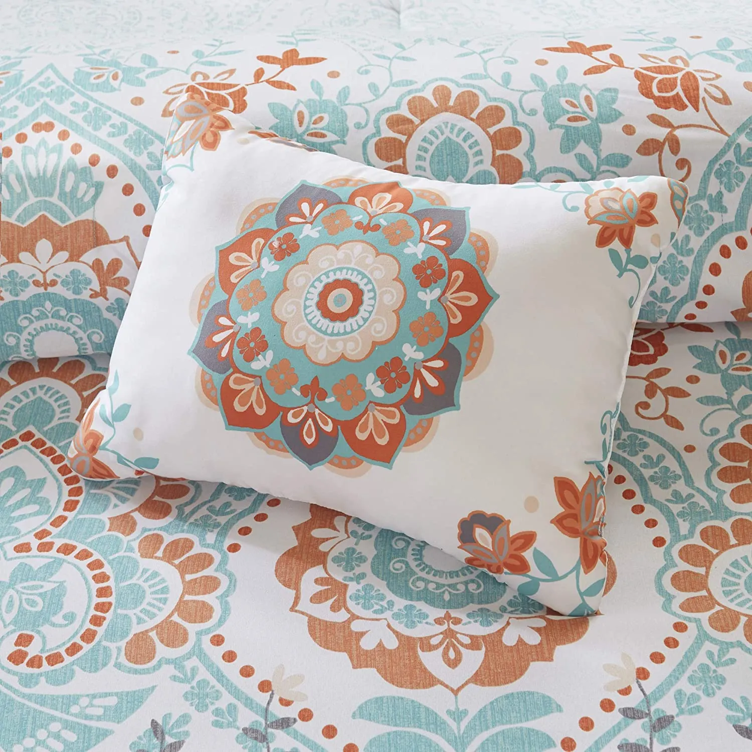 The Floral Paisley Aqua Bed Set