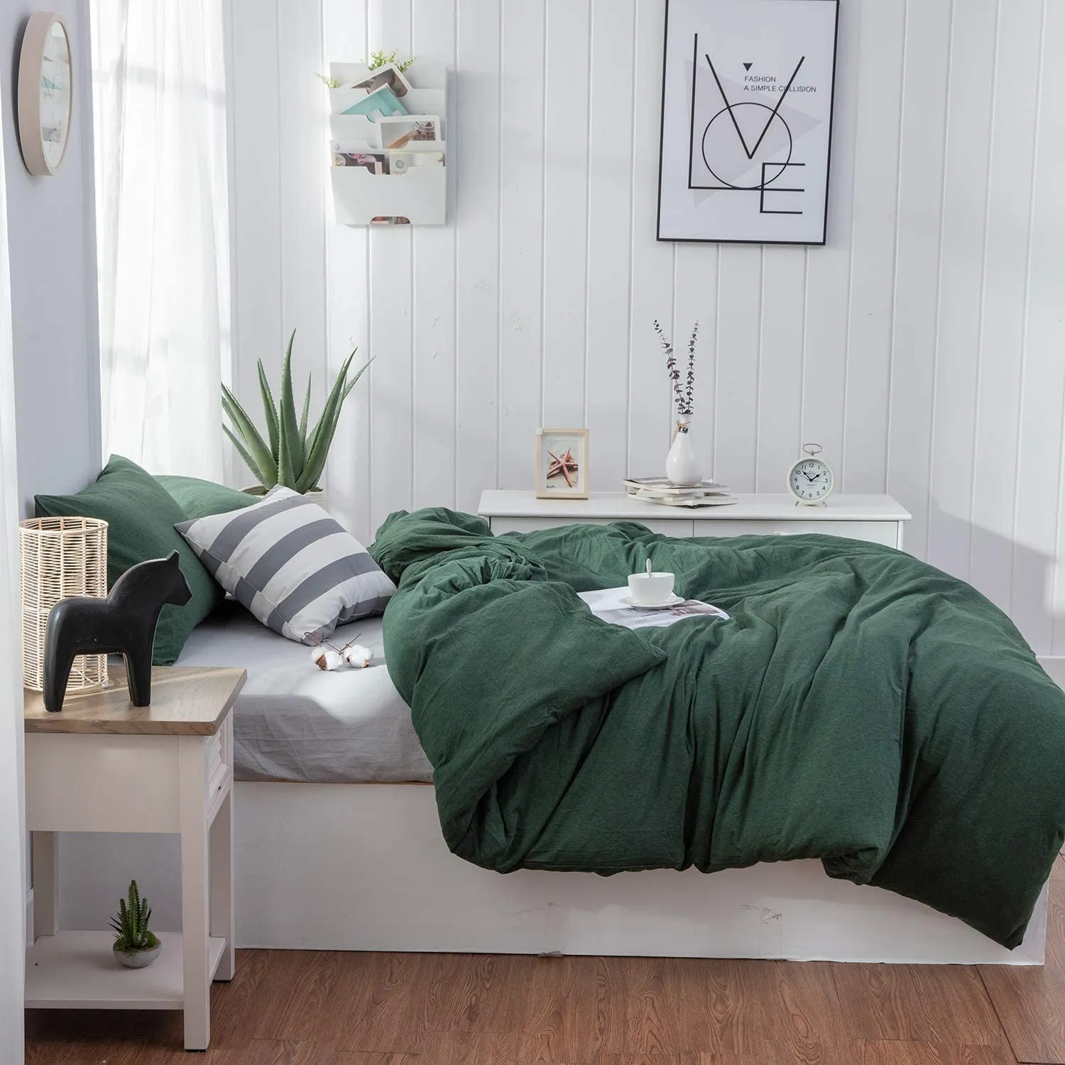 The Loft Green Bed Set