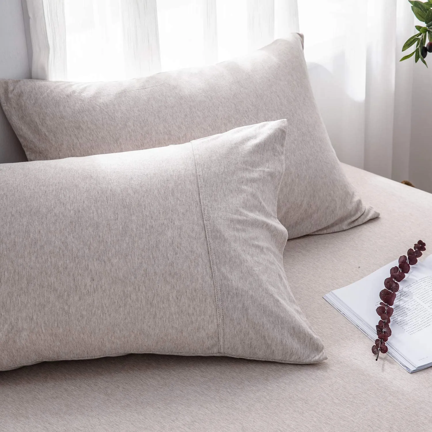 The Loft Taupe Pillow Case Set