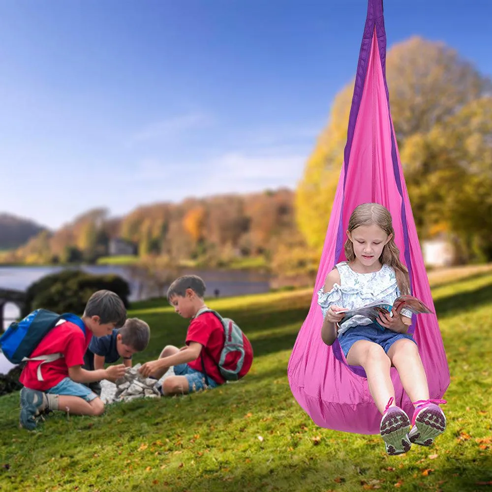 The Snuggle Swing Hanging Chair in 4 different colors