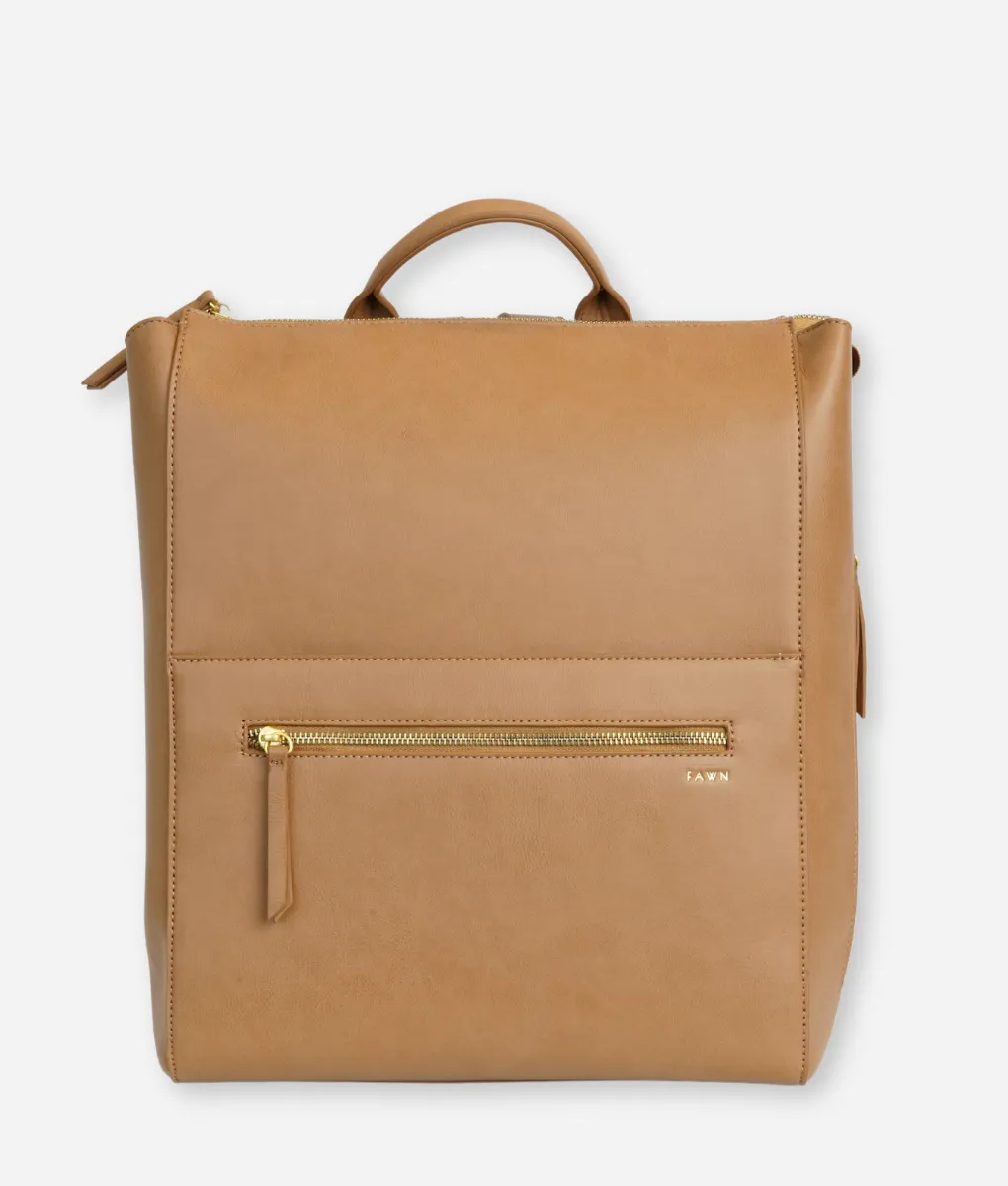 The Square Diaper Bag  -  Tan