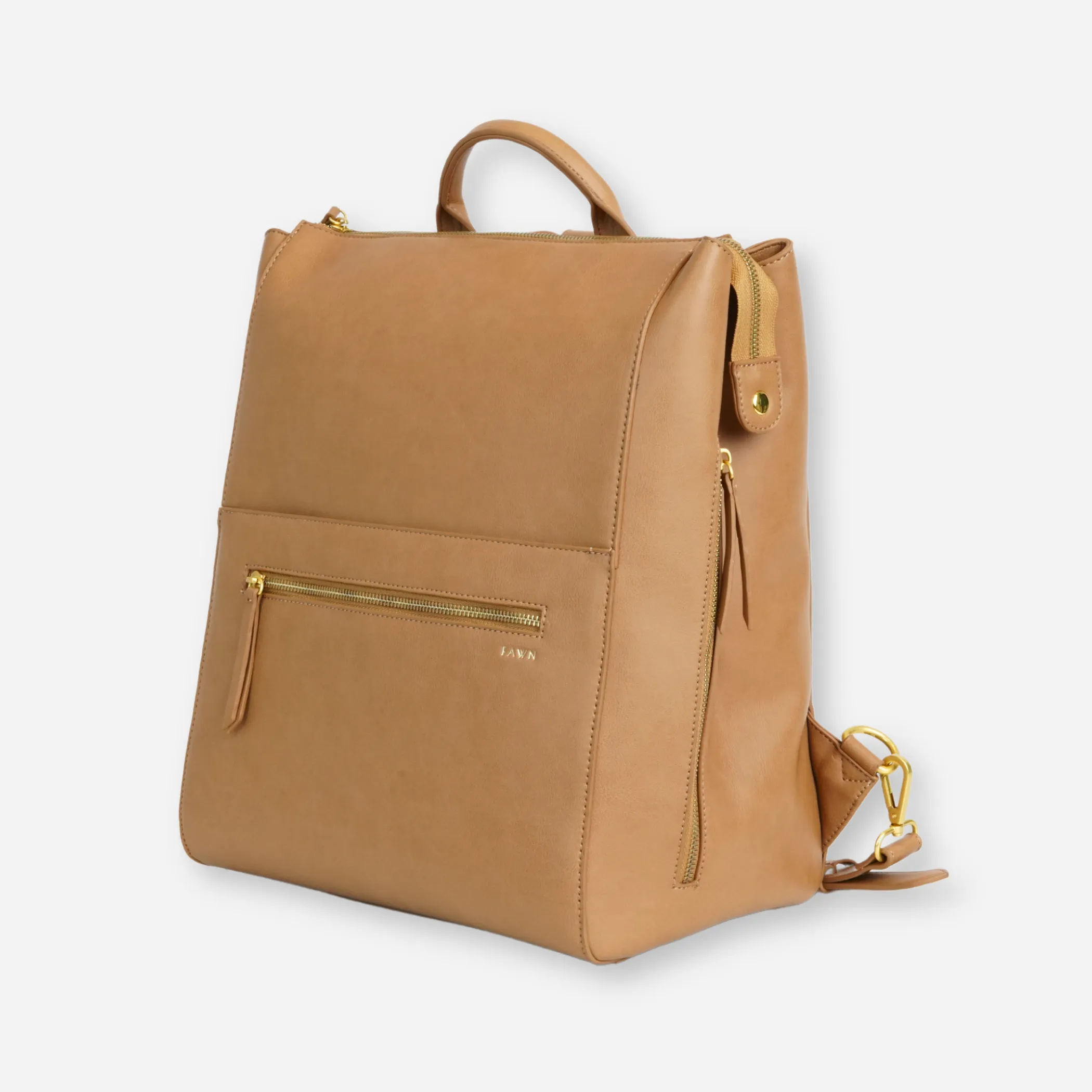 The Square Diaper Bag  -  Tan