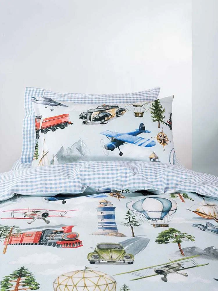 Transport tales duvet cover