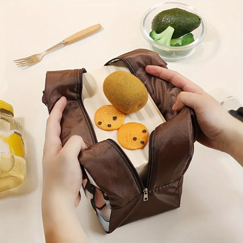 Travel in style with 3D Cartoon Insulated Lunch Bag