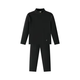 TURTLENECK BOYS 2 PC SET-BLACK