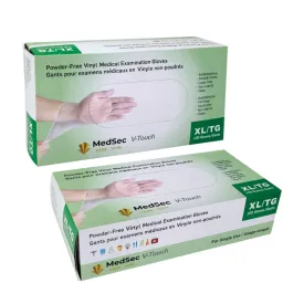 Vinyl Medical Exam Gloves, X-Large (100)